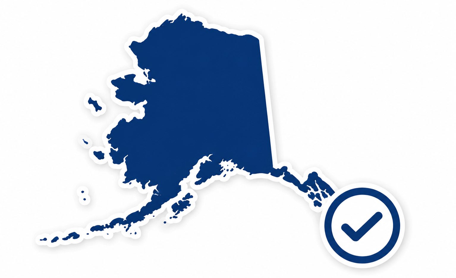 Alaska registered agent service graphic with compliance checkmark