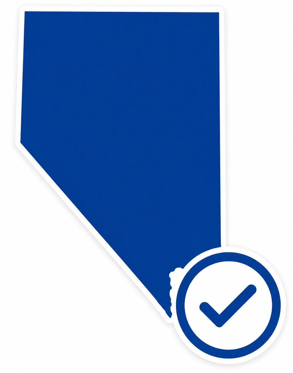 Nevada registered agent service graphic with compliance checkmark