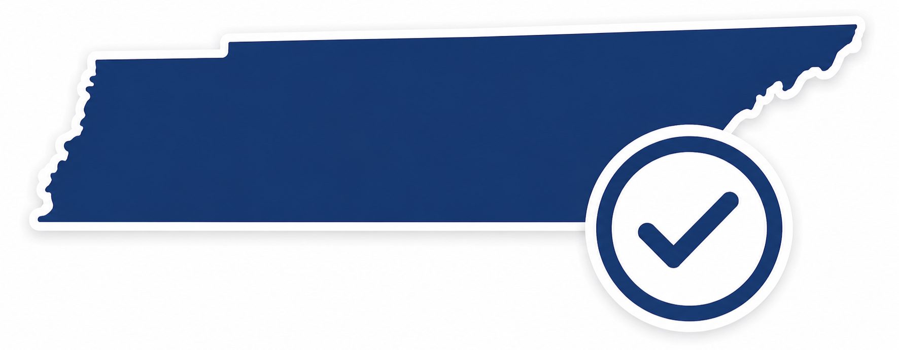 Tennessee registered agent service graphic with compliance checkmark