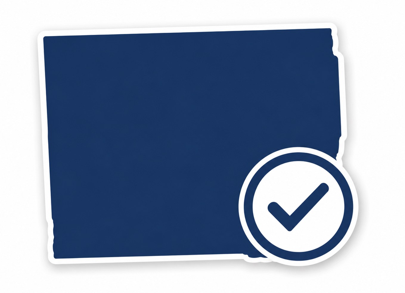 Wyoming registered agent service graphic with compliance checkmark